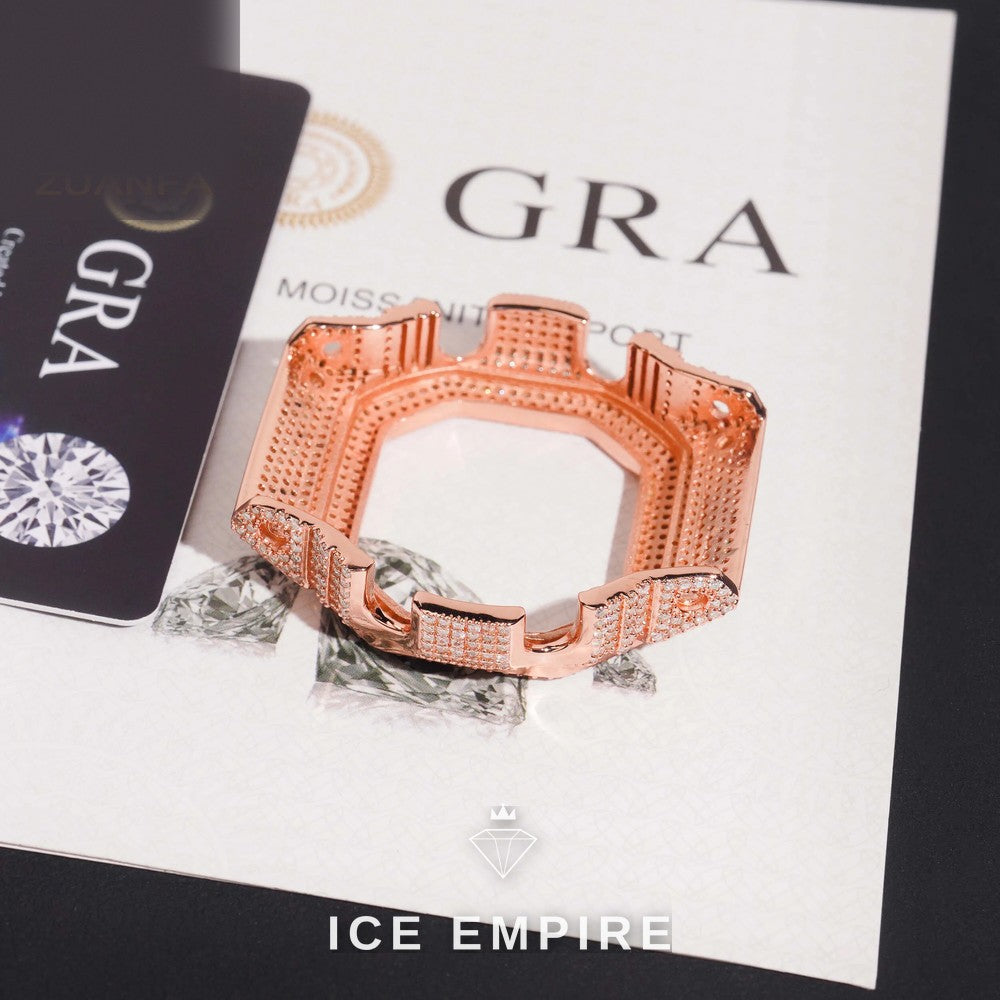 Iced Out 925 Silver Moissanite Watch