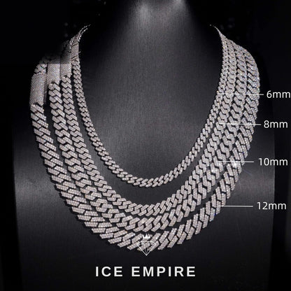 Iced Out Rose Gold Plated Moissanite Cuban Chain
