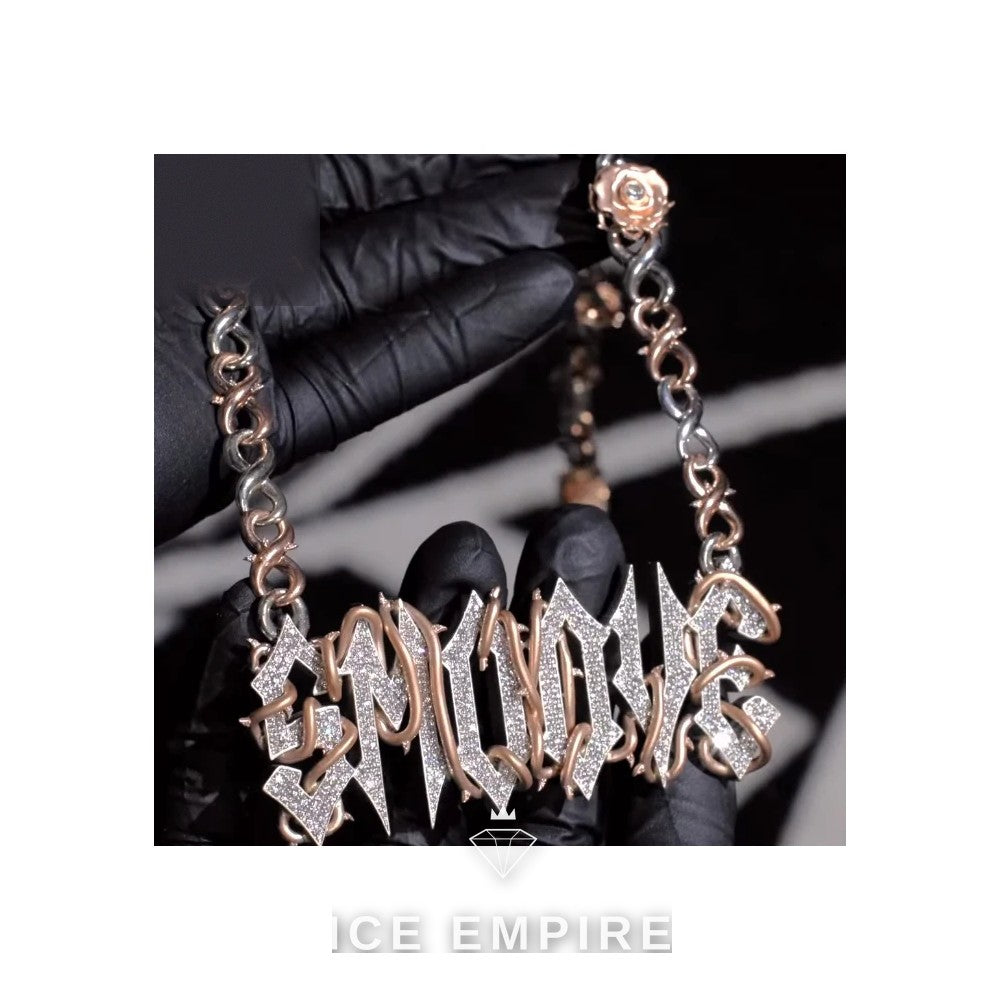 Iced Out 925 Silver Moissanite Pendant