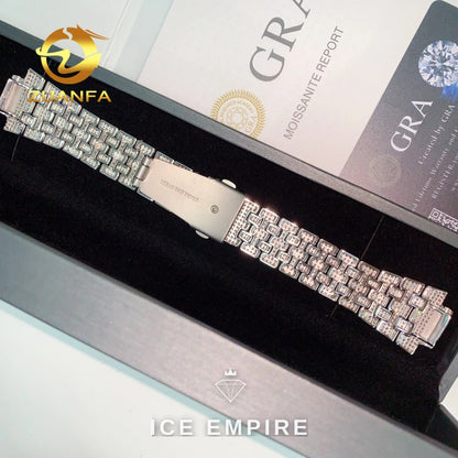Iced Out 925 Silver Moissanite Watch