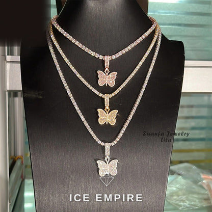 Iced Out 925 Silver Moissanite Pendant