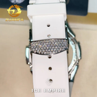 Iced Out 925 Silver Moissanite Watch