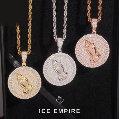 Iced Out Baguette Rose Gold Plated Moissanite Stud Earrings