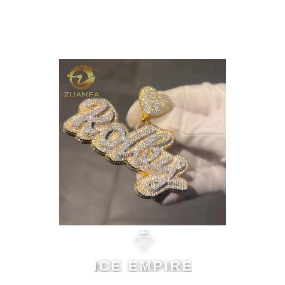 Iced Out Rose Gold Plated Cuban Chain