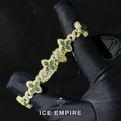 Iced Out Rose Gold Plated Moissanite Cuban Chain