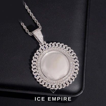 Iced Out 925 Silver Moissanite Pendant