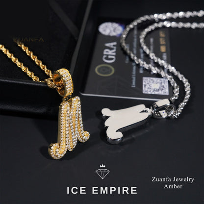Iced Out Gold Plated Moissanite Pendant