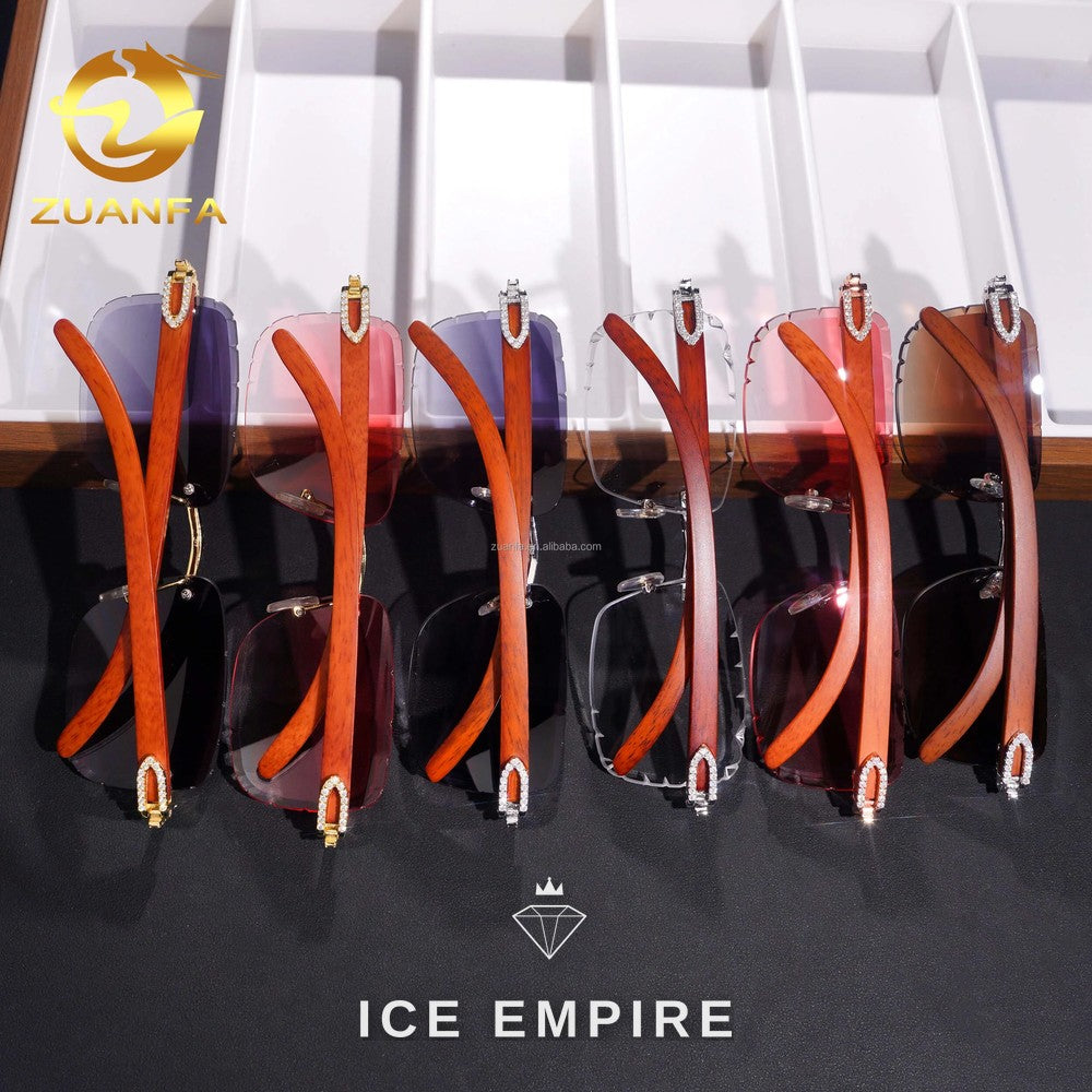 Iced Out 925 Silver Moissanite Glasses