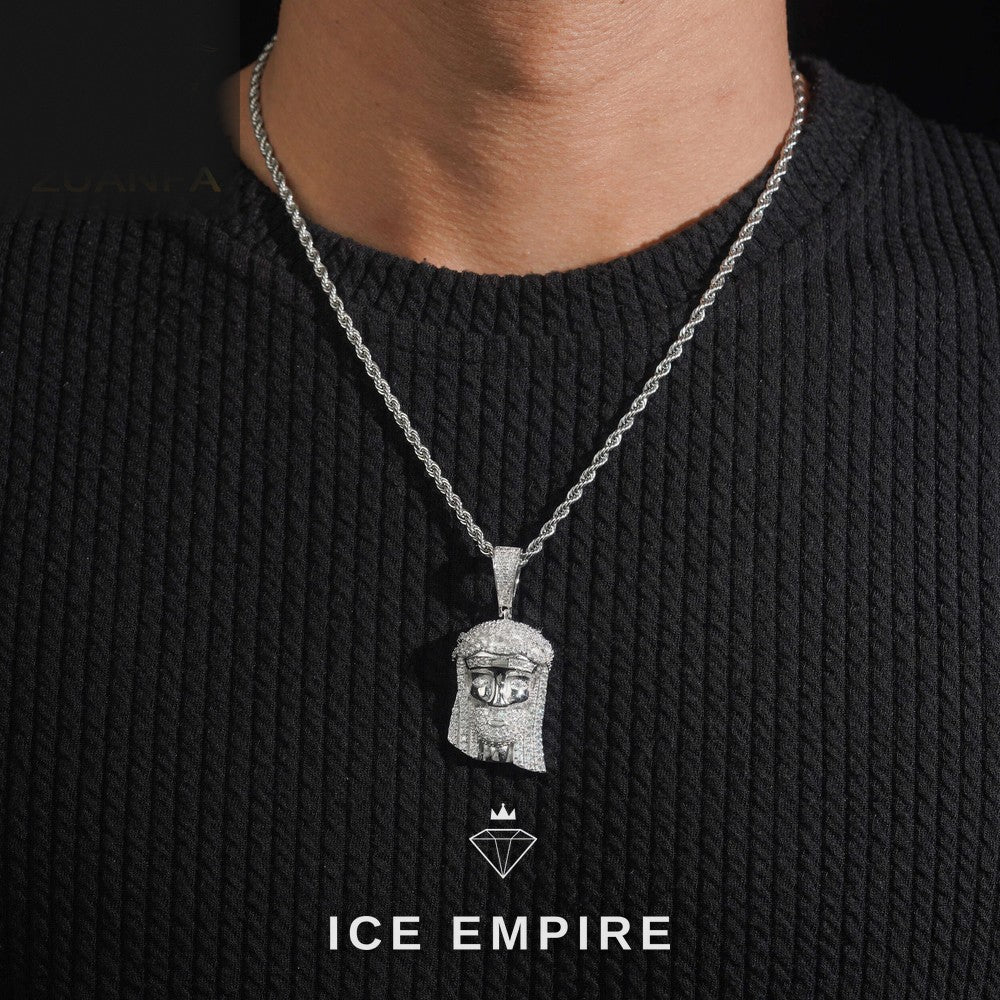 Iced Out Rose Gold Plated Moissanite Pendant