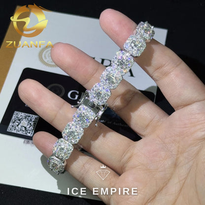 Iced Out Rose Gold Plated Moissanite Cuban Chain