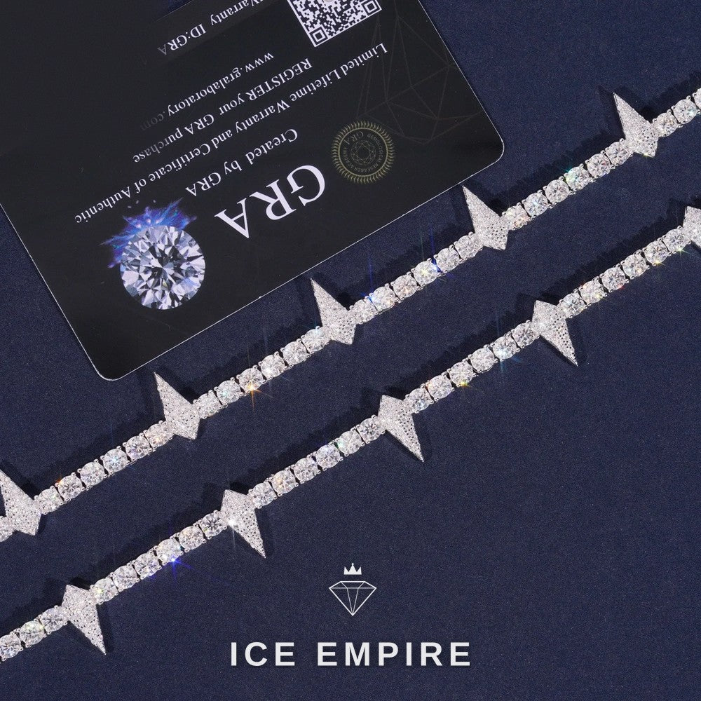 Iced Out Rose Gold Plated Moissanite Cuban Chain