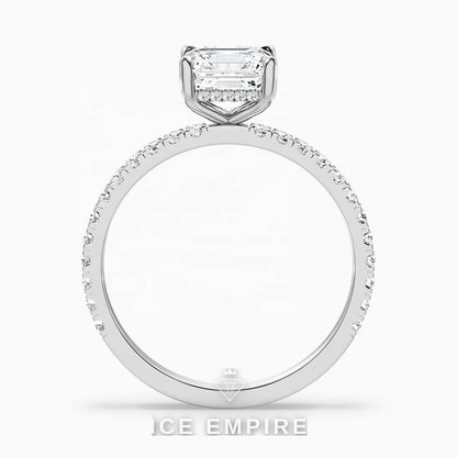 Iced Out 14K Gold Lab Grown Diamond Wedding Band
