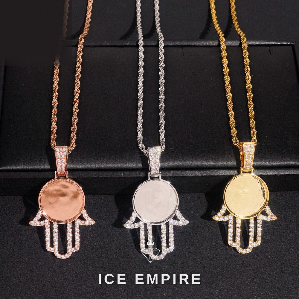 Iced Out 925 Silver Moissanite Pendant