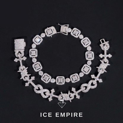 Iced Out Gold Plated Moissanite Cuban Chain