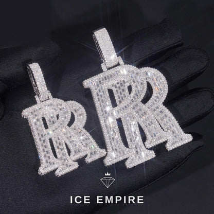 Iced Out 925 Silver Moissanite Pendant