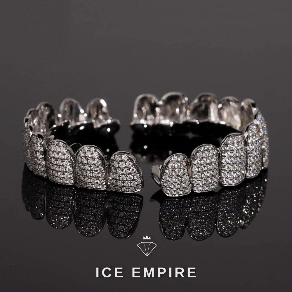 Iced Out 925 Silver Moissanite Grillz