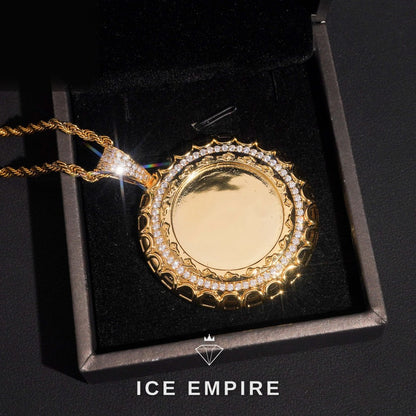 Iced Out 925 Silver Moissanite Pendant