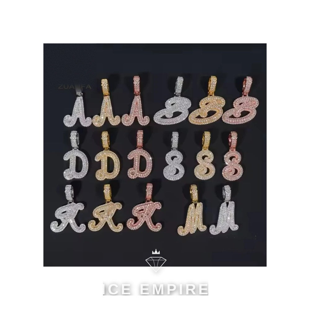Iced Out Rose Gold Plated Pendant