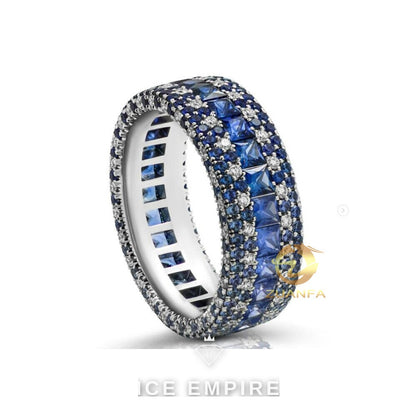 Iced Out 925 Silver Moissanite Cuban Chain