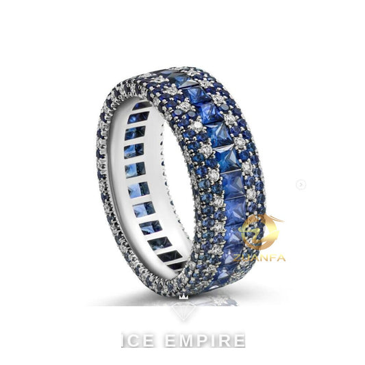 Iced Out 925 Silver Moissanite Cuban Chain