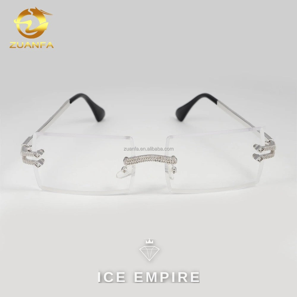 Iced Out 925 Silver Glasses
