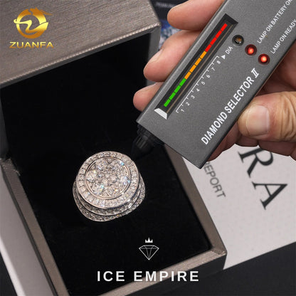 Iced Out 925 Silver Moissanite Cuban Chain