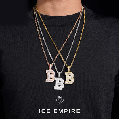 Iced Out Rose Gold Plated Moissanite Pendant