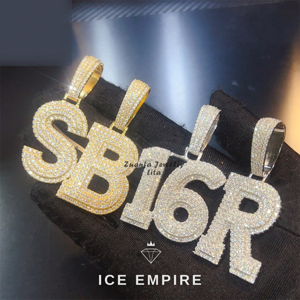 Iced Out 925 Silver Pendant