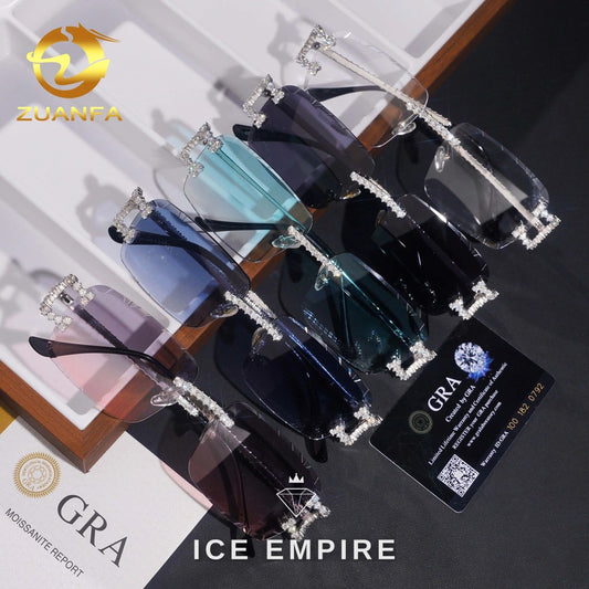 Iced Out 925 Silver Glasses