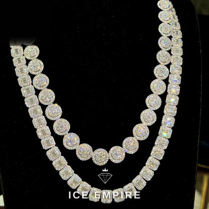 Iced Out Rose Gold Plated Moissanite Cuban Chain