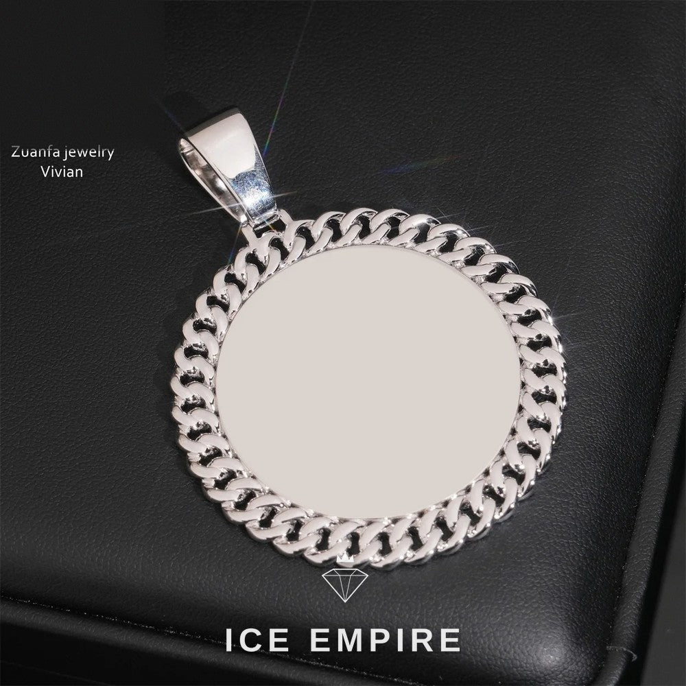 Iced Out Cross 925 Silver Moissanite Pendant