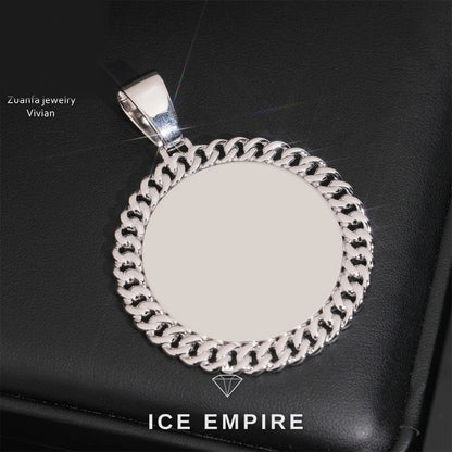 Iced Out Cross 925 Silver Moissanite Pendant