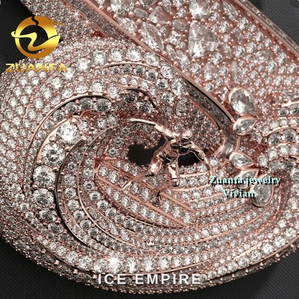 Iced Out 925 Silver Moissanite Pendant