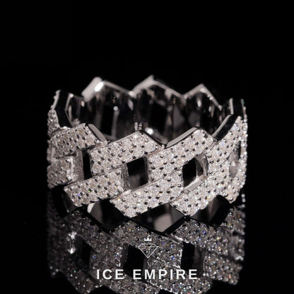 Iced Out 925 Silver Lab Grown Diamond Cuban Chain