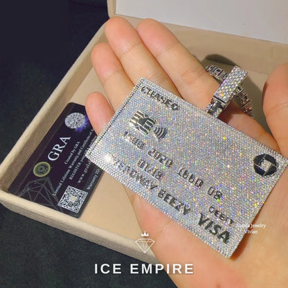 Iced Out 925 Silver Moissanite Pendant
