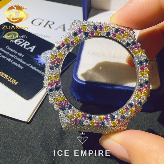 Iced Out 925 Silver Moissanite Watch