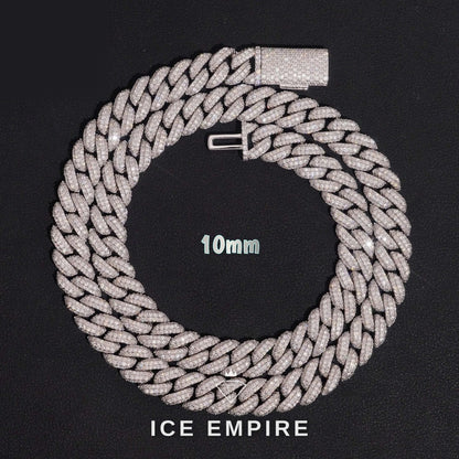 Iced Out Rose Gold Plated Moissanite Cuban Chain