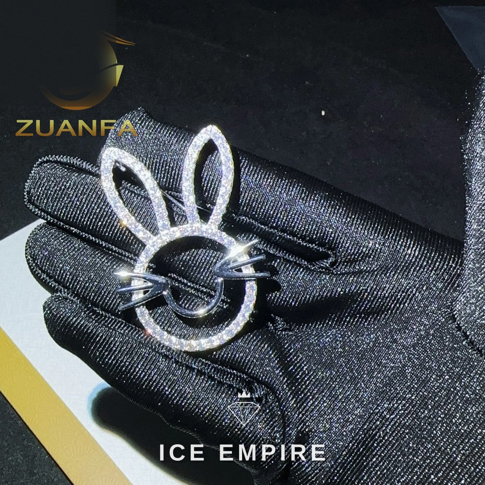 Iced Out Rose Gold Plated Pendant