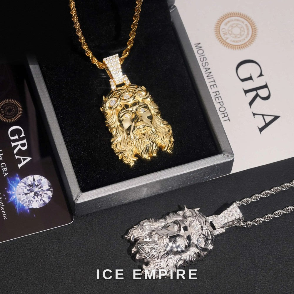 Iced Out 925 Silver Moissanite Pendant