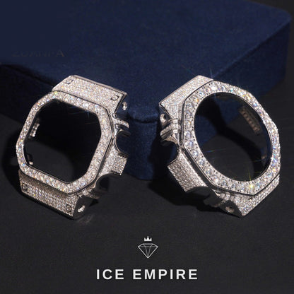 Iced Out 925 Silver Moissanite Watch