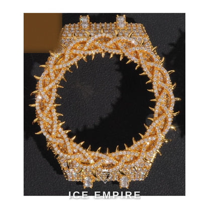 Iced Out 925 Silver Moissanite Watch