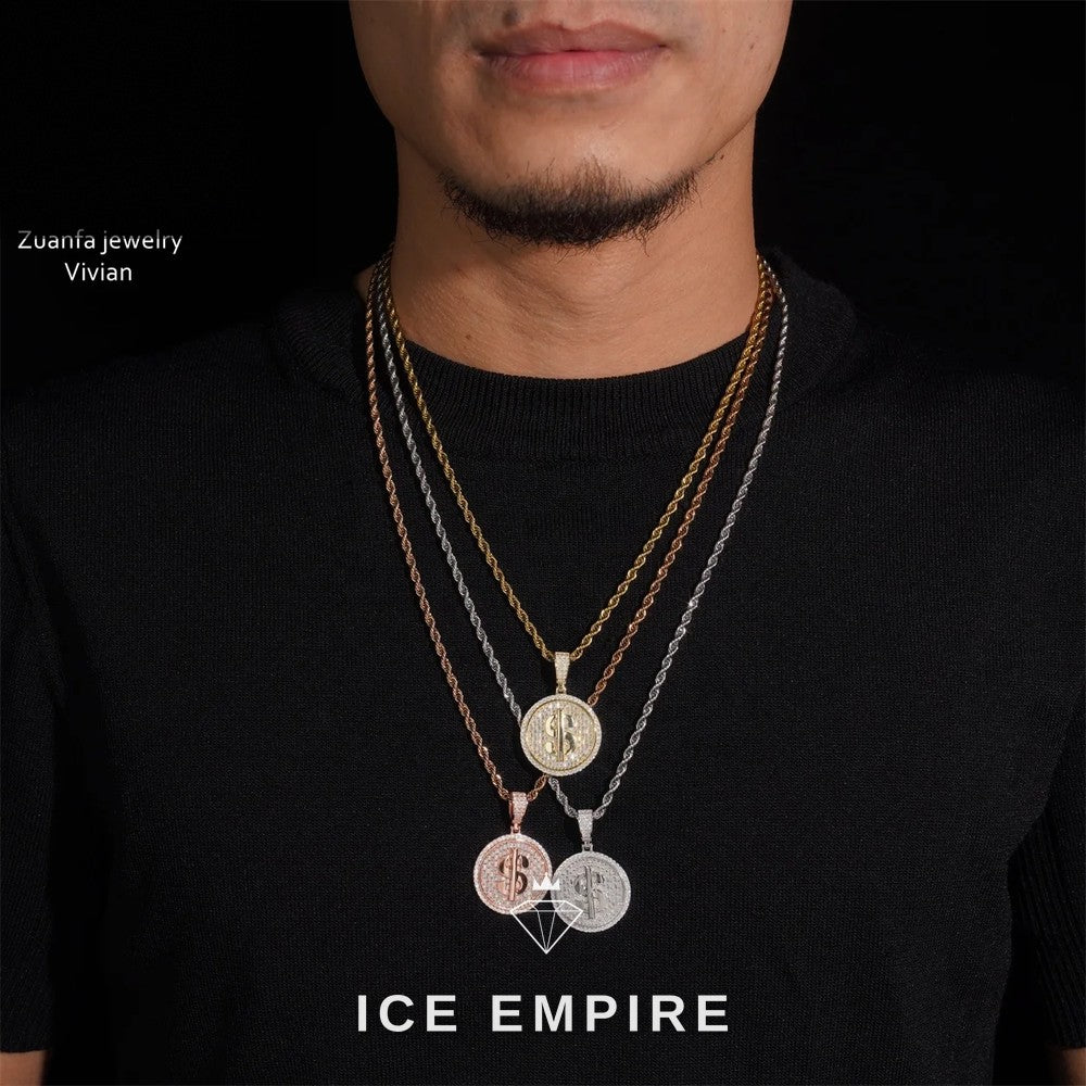 Iced Out 925 Silver Moissanite Pendant