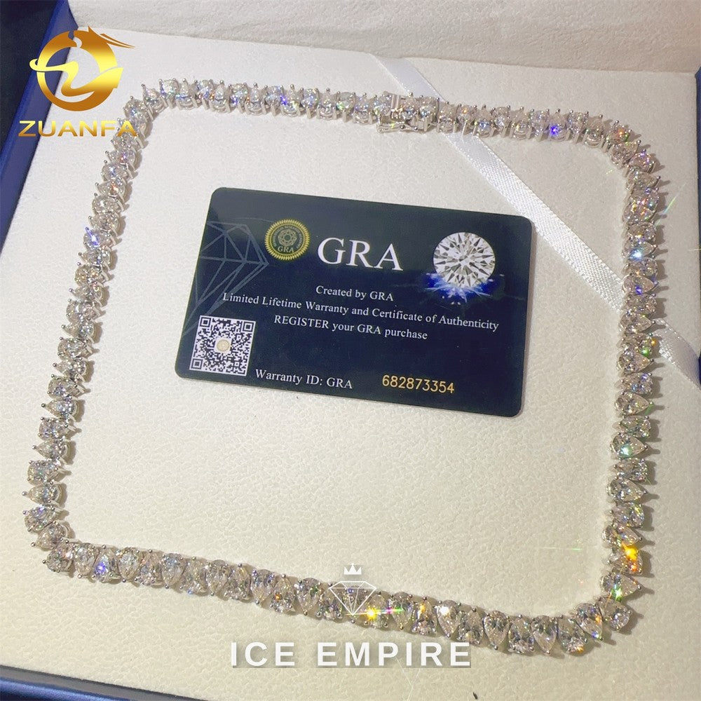 Iced Out Rose Gold Plated Moissanite Cuban Chain