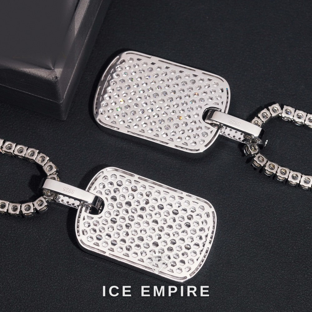 Iced Out 925 Silver Moissanite Pendant