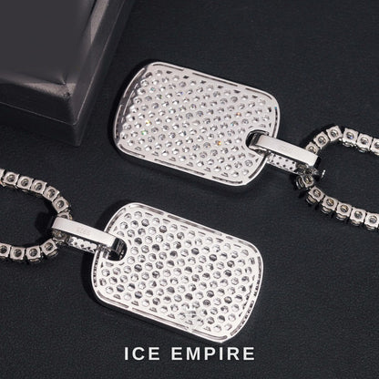Iced Out 925 Silver Moissanite Pendant