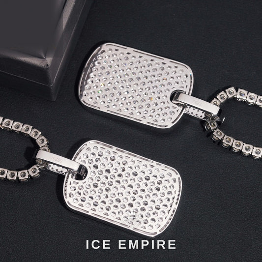 Iced Out 925 Silver Moissanite Pendant