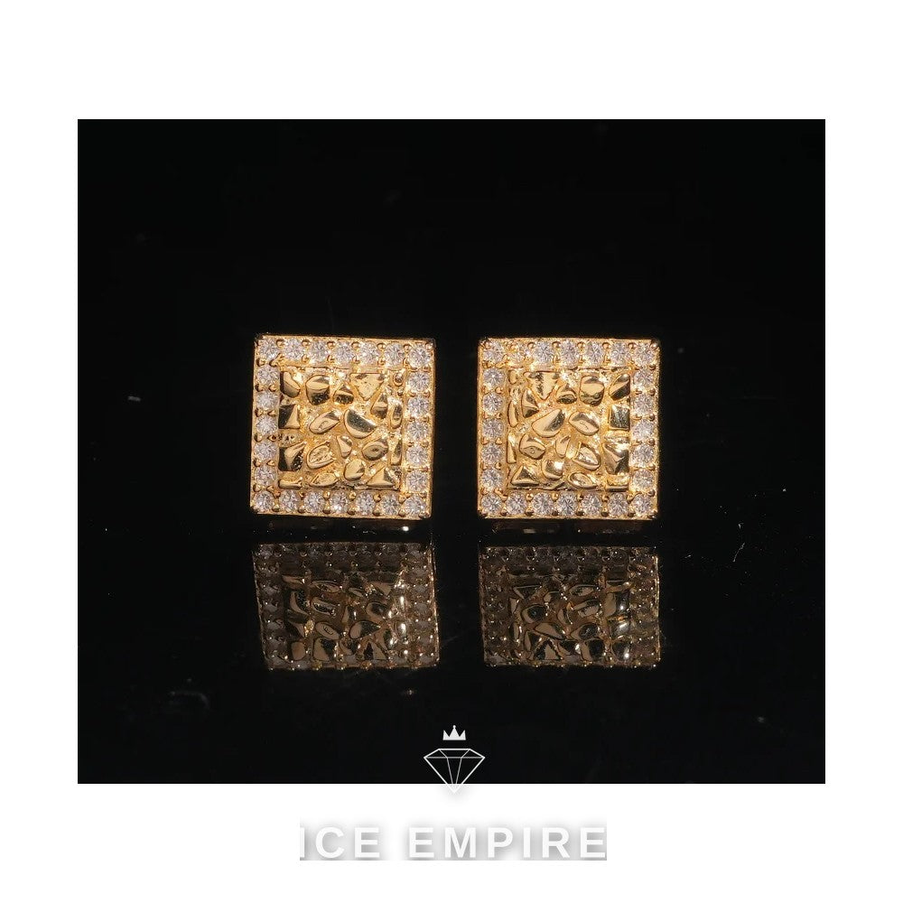 Iced Out 925 Silver Moissanite Earrings
