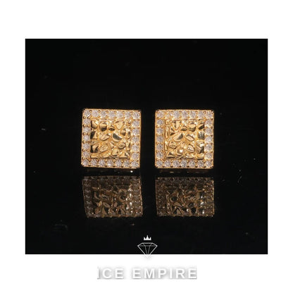Iced Out 925 Silver Moissanite Earrings