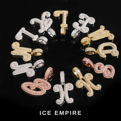 Iced Out Rose Gold Plated Moissanite Pendant