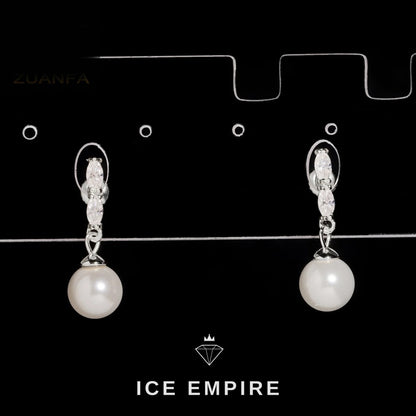 Iced Out Rose Gold Plated Moissanite Earrings